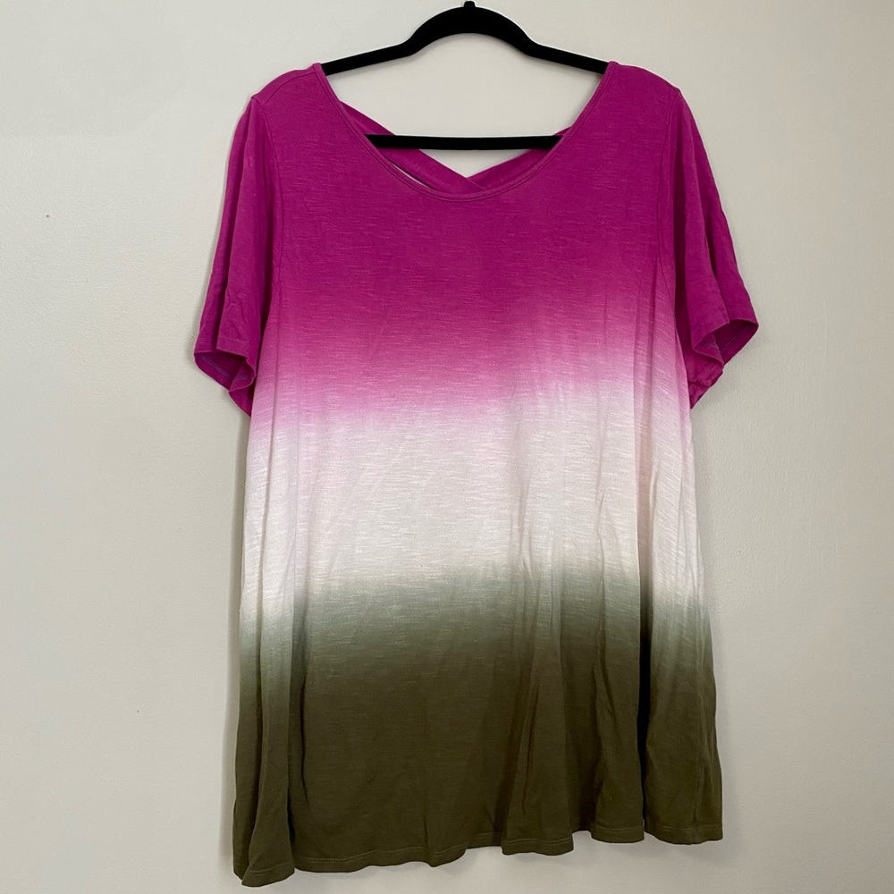 Tricolor Lane Bryant Shirt